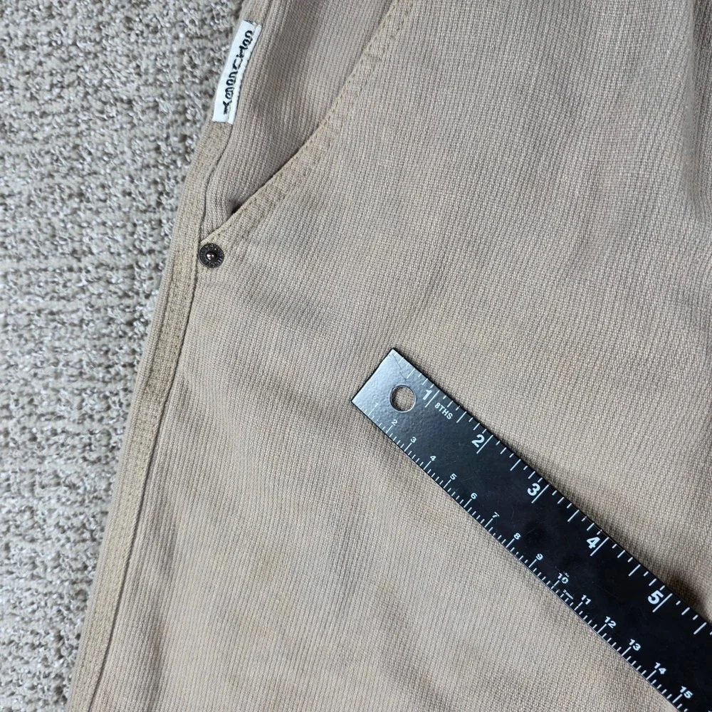 Vintage Stussy King Size Work Pants Mens Medium Tan Canvas USA Made Streetwear